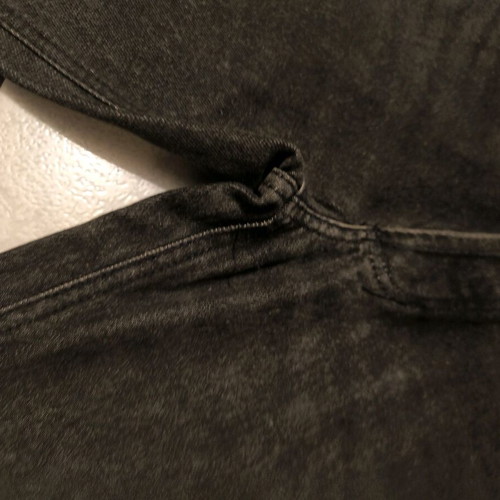 Nino Vitali men's black denim pants with buttons used size M