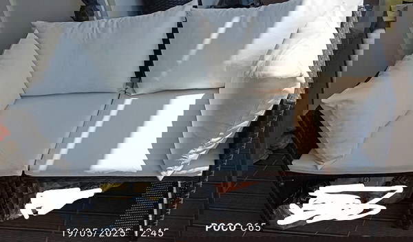 Καναπές ραταν κηπος-μπαλκονι