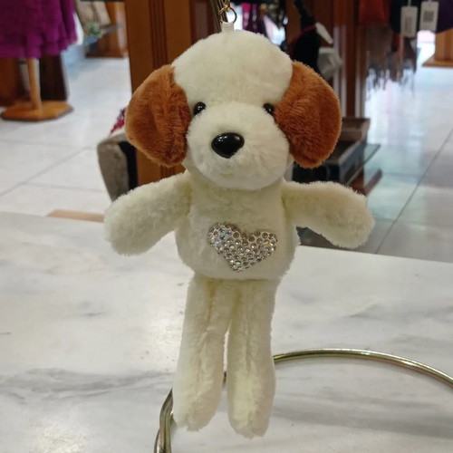 Plush dog keychain new