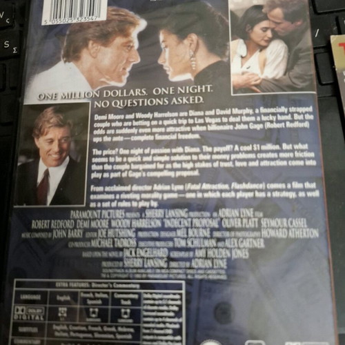 Indecent Proposal DVD used with subtitles