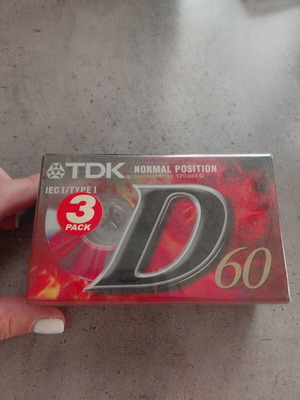 Κασέτες ήχου TDK D60, πακέτο 3, καινούργιες