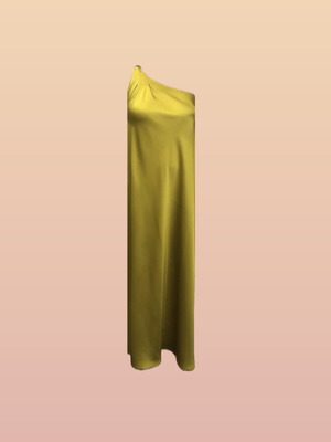 Maxi one shoulder dress L-XL used, needs dry cleaning