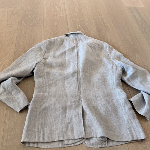 Dolce & Gabbana linen jacket used, slim fit, gray, XL