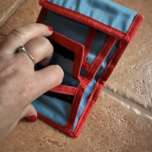 Children's fabric wallet with Velcro like new