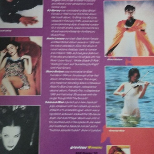 Περιοδικό Brit Awards 96 μεταχειρισμένο με φθορά στη ράχη και άκρες