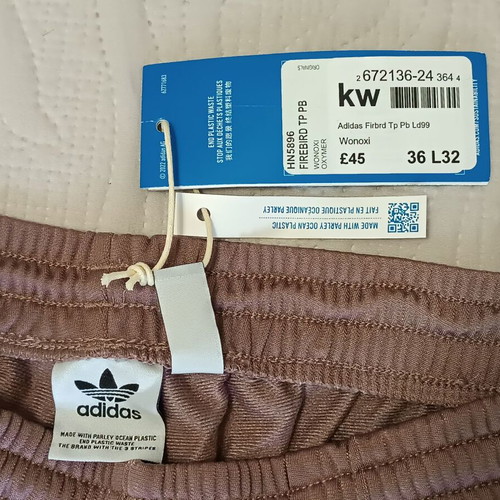 Adidas Originals tracksuit small new, straight fit, polyester