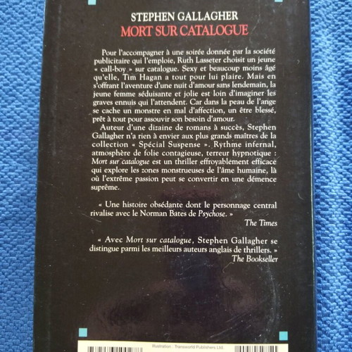 Book Mort Sur Catalogue by Stephen Gallagher used