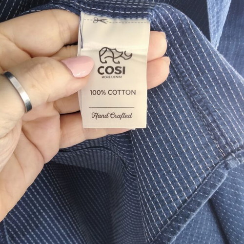 Cosi Jeans men's denim shirt XL, like new, Wabash stripe