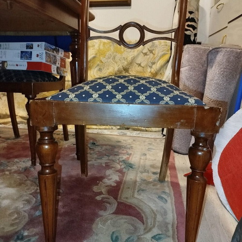 Dining table set used with 6 chairs extendable wooden