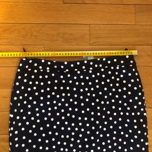M&S spring skirt new, blue-white polka dot, size 12