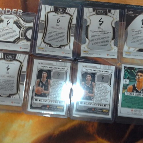 Victor Wembanyama Ultimate ASVEL EuroLeague Rookie Collection Lot 10 Cards like new