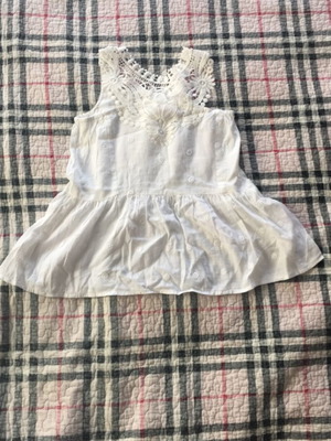 Energiers dress with lace like new, white, size 116 cm