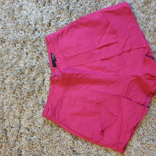 Fuchsia Linen Shorts Small