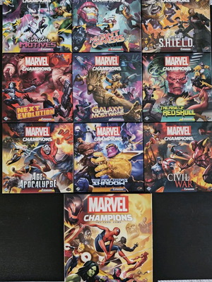 Marvel Champions collection like new up to April 2026