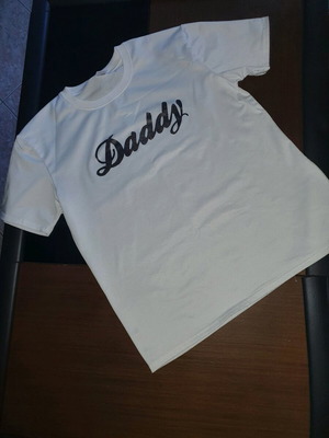 Daddy T-shirt size M like new, white