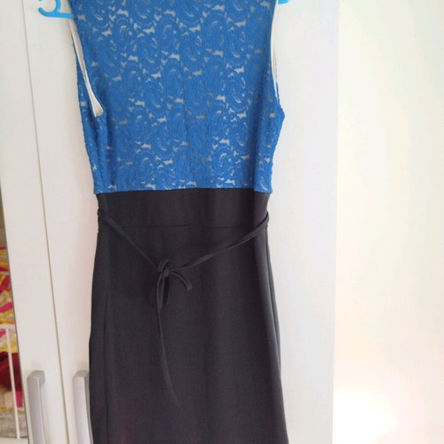 Mini dress like new, size M, black and blue