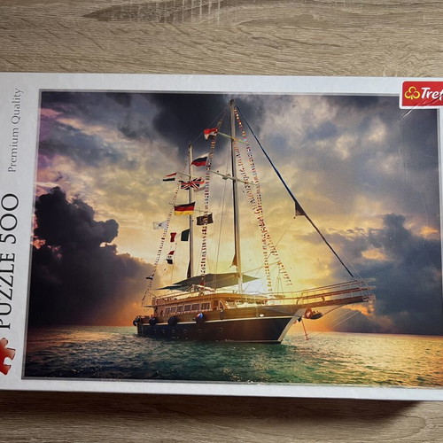 Trefl Puzzle 500 Pieces New, Sailing Ship at Sunset
