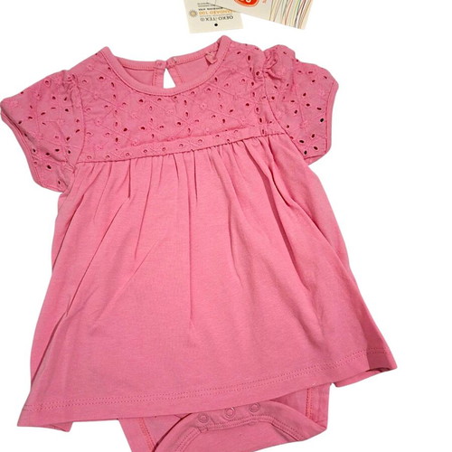 Cool club pink baby dress bodysuit size 62 for 1-3 months, new