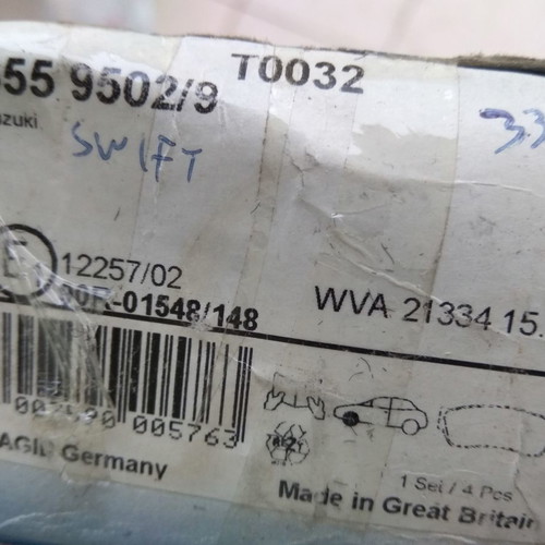 Hella Pagid Suzuki Swift brake pads new front set