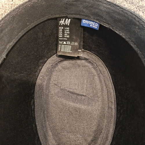 H&M Trilby hat size L/60 gray like new