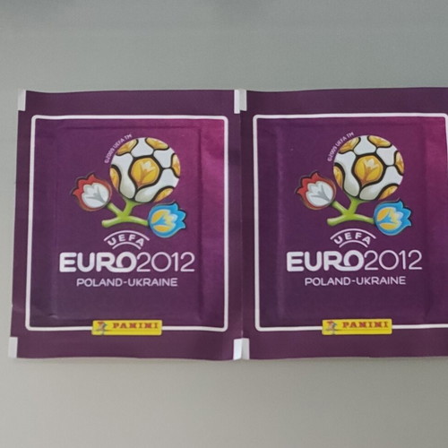 Panini UEFA Euro 2012 sticker packets new, set of 2
