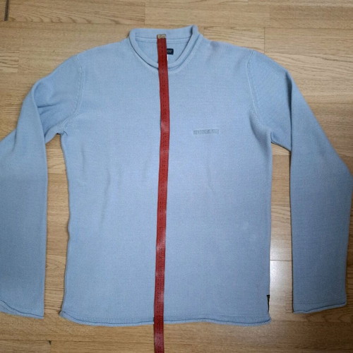 Armani Jeans men's cotton sweater turquoise XL like new