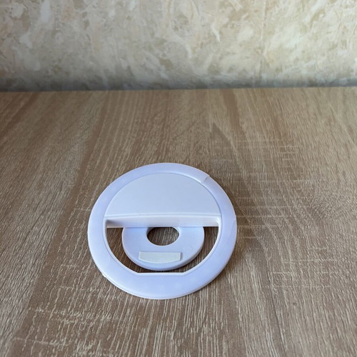 LED ring lamp for selfies restored, white light, 3 levels, USB charging
