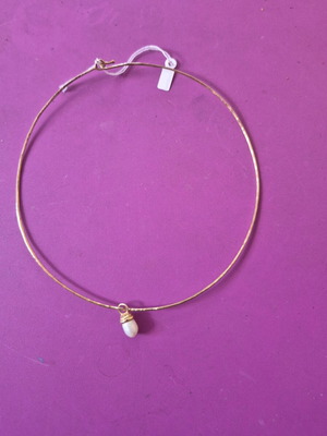 Choker with pearl pendant, vintage