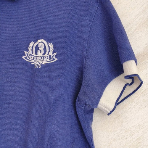 New Brams men's polo shirt intense blue Large like new