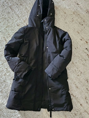 Zara parka σαν καινούργιο, μαύρο, με γούνινη επένδυση, μέγεθος S