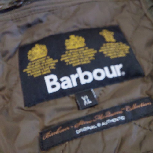 Barbour International Steve McQueen Quilted Moto Jacket XL like new, olive green