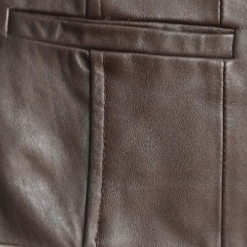 Verdi leather jacket used, dark brown, size L