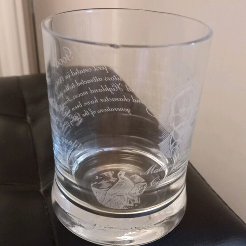 Vintage Famous Grouse collectible whiskey glasses set of 3, new