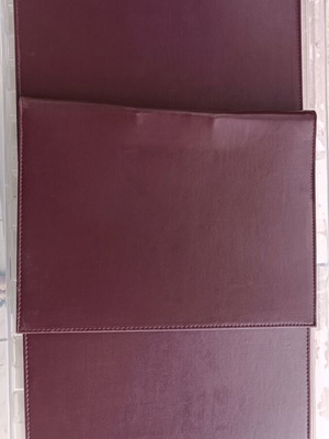 Dosie 2-ring leatherette handmade, pack of 3, new