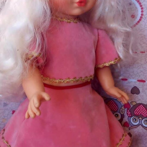 Vintage El Greco Doll 45cm like new, pink princess