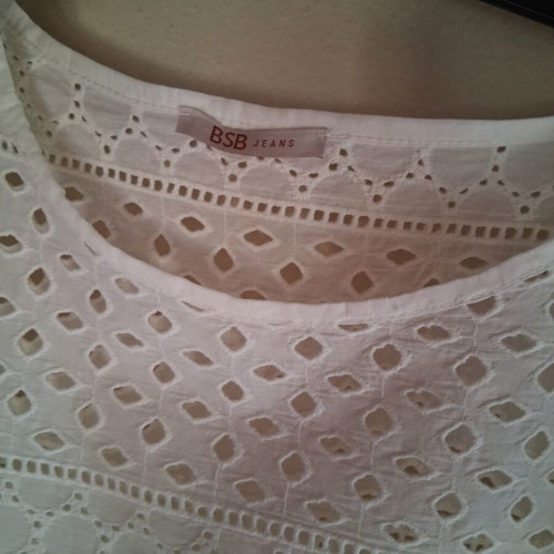 BSB Transparent Top with Lace like new, white, size M