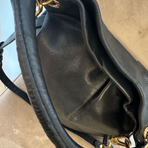 Marc Jacobs Q Hillier Black Leather Shoulder Bag used