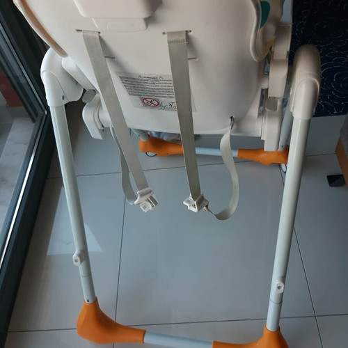 Giordani high chair used with adjustable backrest and height