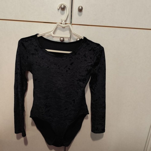 Velvet bodysuit used, black, sizes S and M