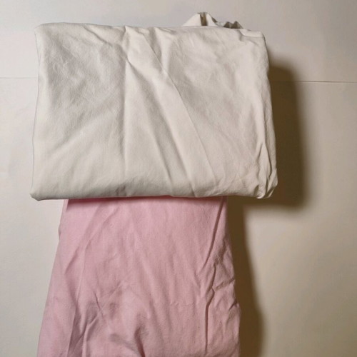 Cotton crib sheets used, pack of 2, 100% cotton