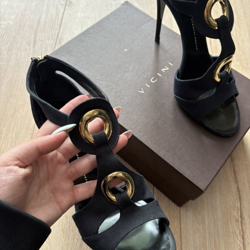 Giuseppe Zanotti high heel sandals like new, size 40, black