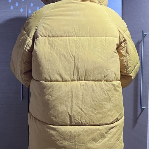 H&M yellow padded jacket, size M