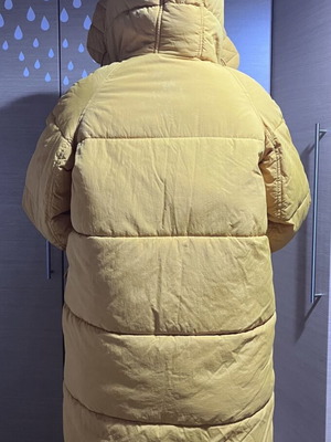 H&M yellow padded jacket, size M
