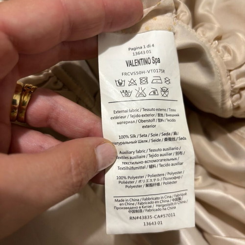 Red Valentino dress used, beige, size XL