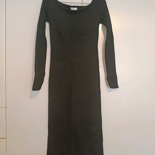 LeGer knitted black midi dress like new
