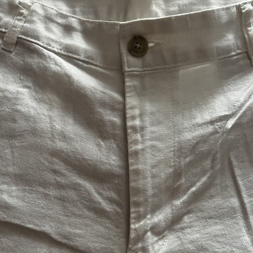 Zara men's white bermuda shorts