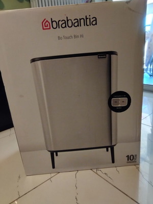 Brabantia Touch Bin Hi 2x30L μαύρος κάδος απορριμμάτων, σειρά BO