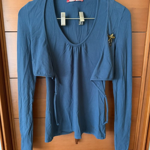 Miss Sixty set like new, sleeveless top and bolero, blue
