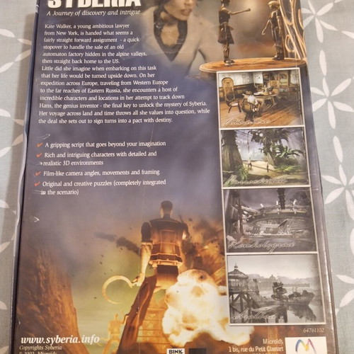 Syberia PC game like new