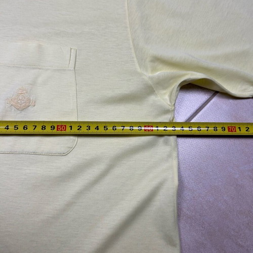 Nino Marino Polo short sleeve men's shirt XL yellow 100% cotton